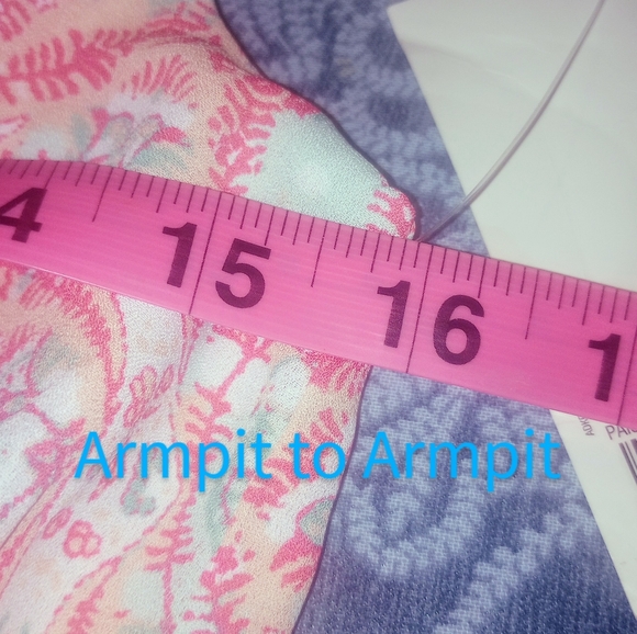 Decree Women's Paisley Folksy Peach Fully Lined Shortall With Wrap Top W… - Picture 6 of 11